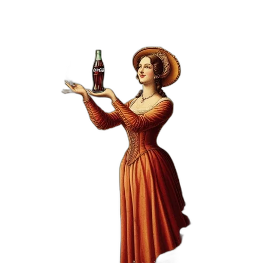 bottle, dress, hat, food transparent PNG cut-out