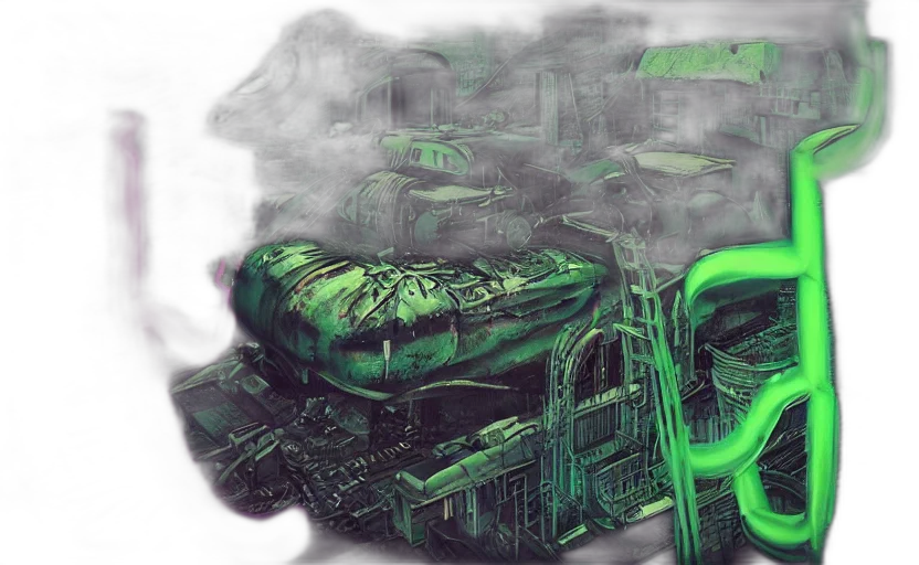 car, robot, cyberpunk, concept art transparent PNG cut-out