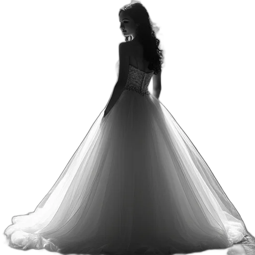 dress, crown, jewelry, photorealistic transparent PNG cut-out
