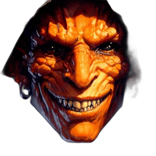 mask, face, creature, staff transparent PNG cut-out