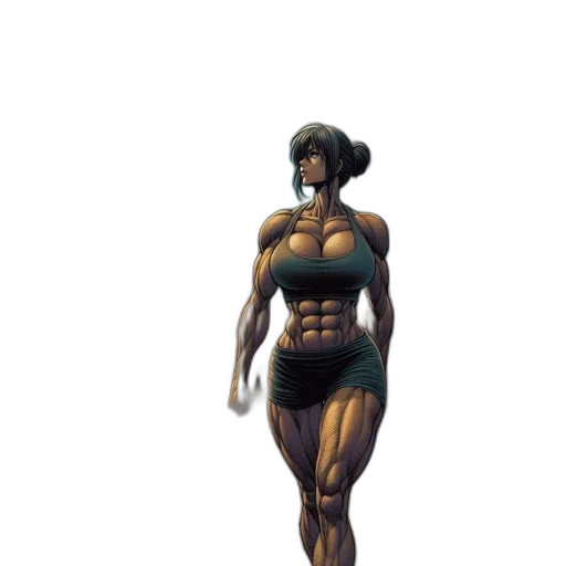 dress, robot, creature, staff transparent PNG cut-out