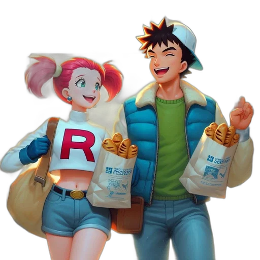 food, jacket, robot, 3d render transparent PNG cut-out