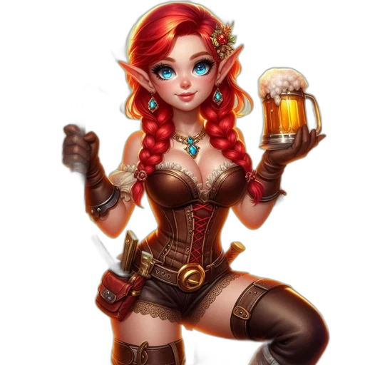 fantasy art, concept art, pixel art, comic book art transparent PNG cut-out