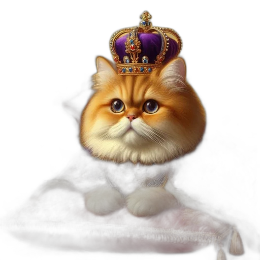crown, animal, hat, staff transparent PNG cut-out