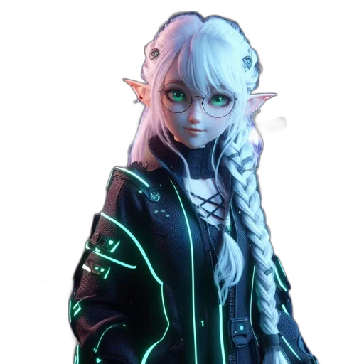 jacket, staff, dragon, creature transparent PNG cut-out