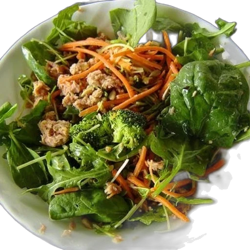 food, bowl, salad, greens transparent PNG cut-out