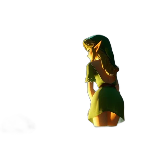 dress, crown, staff, creature transparent PNG cut-out