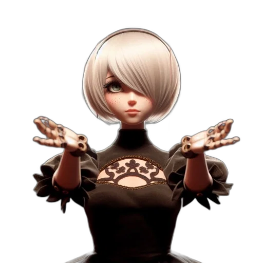 face, mask, dress, staff transparent PNG cut-out