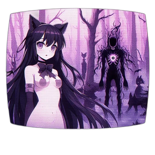 dress, mask, creature, anime transparent PNG cut-out