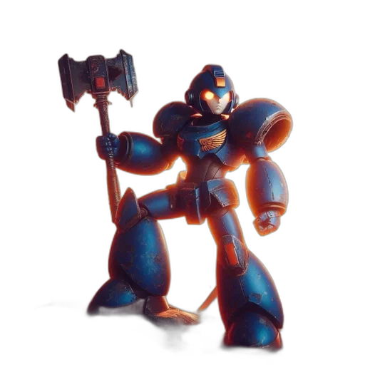 robot, weapon, staff, concept art transparent PNG cut-out