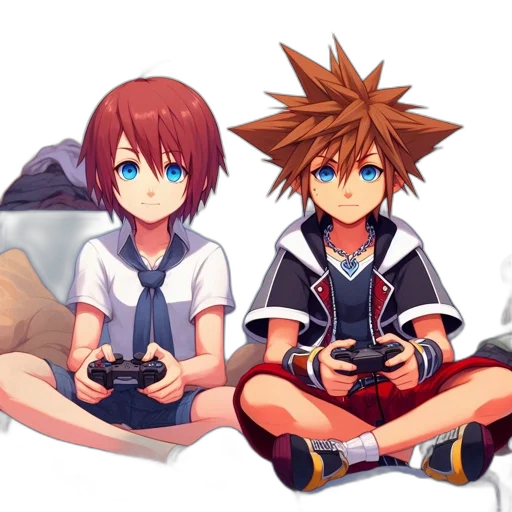 pixel art, concept art, anime, 3d render transparent PNG cut-out