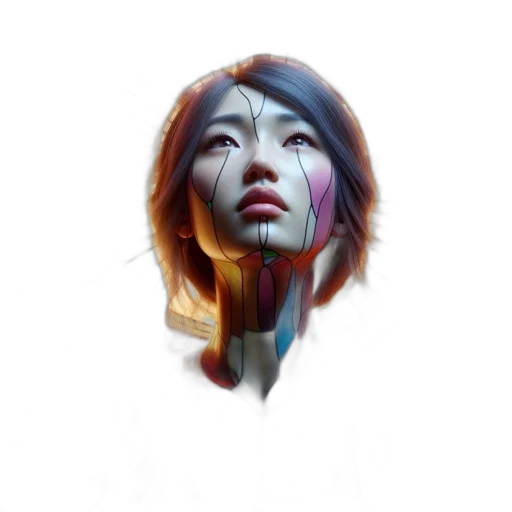 face, mask, robot, creature transparent PNG cut-out