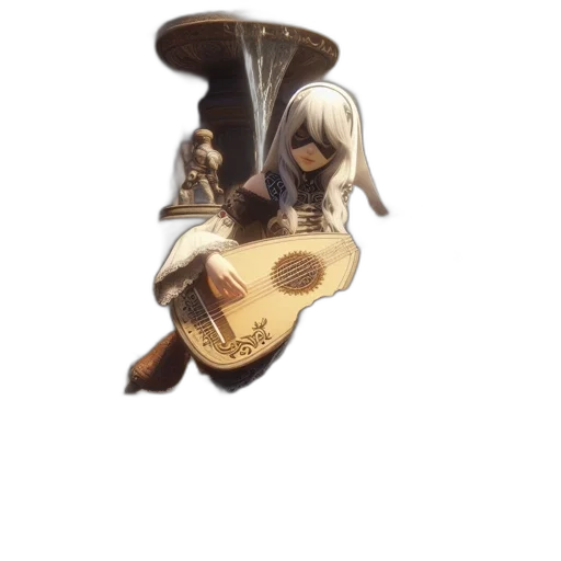 weapon, staff, hat, jewelry transparent PNG cut-out
