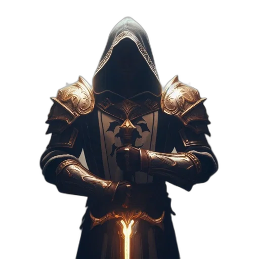 mask, staff, sword, crown transparent PNG cut-out