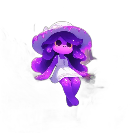 hat, dress, creature, flower transparent PNG cut-out