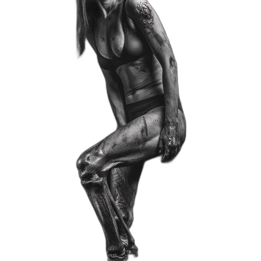 creature, photorealistic, pencil sketch, concept art transparent PNG cut-out