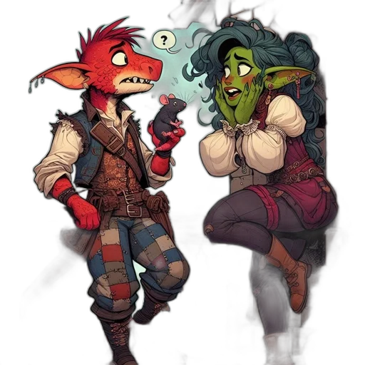 concept art, fantasy art, pixel art, comic book art transparent PNG cut-out