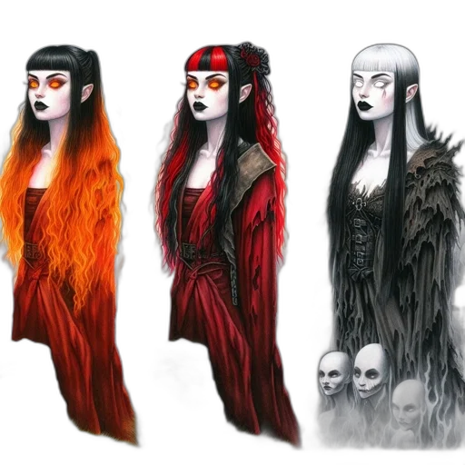 concept art, fantasy art, comic book art, watercolor transparent PNG cut-out