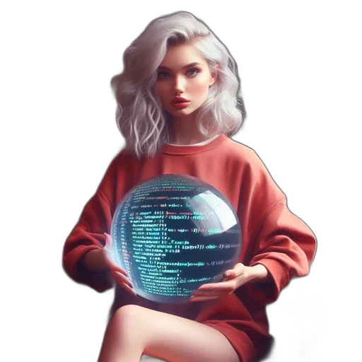 jacket, robot, dress, hair transparent PNG cut-out
