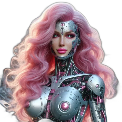 robot, comic book art, concept art, fantasy art transparent PNG cut-out