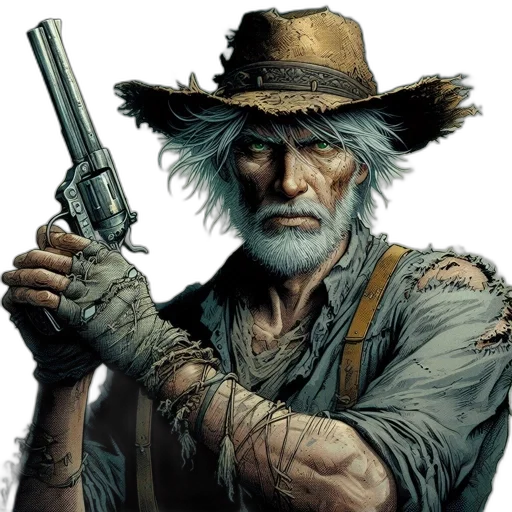hat, weapon, staff, face transparent PNG cut-out