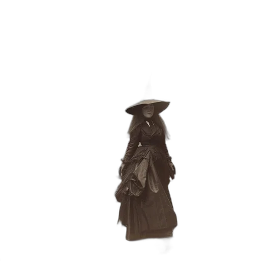 staff, hat, dress, jacket transparent PNG cut-out