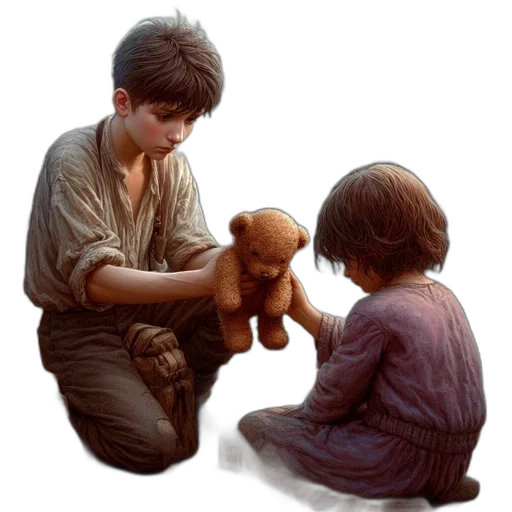 creature, concept art, photorealistic, oil painting transparent PNG cut-out
