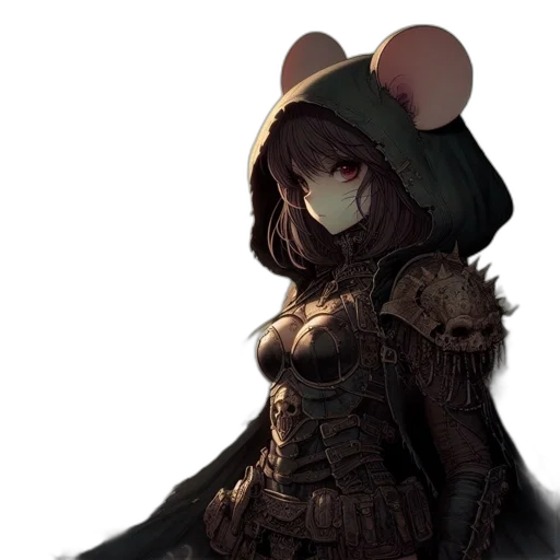 mask, hat, jacket, weapon transparent PNG cut-out