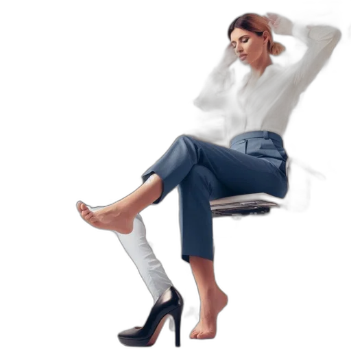 furniture, shoes, concept art, photorealistic transparent PNG cut-out
