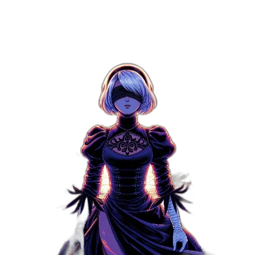 dress, robot, mask, crown transparent PNG cut-out