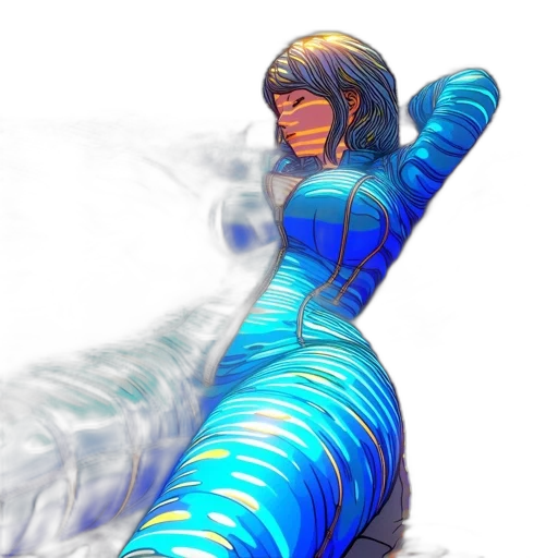 dress, robot, creature, sword transparent PNG cut-out