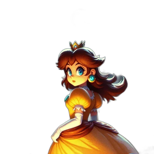 dress, crown, staff, concept art transparent PNG cut-out