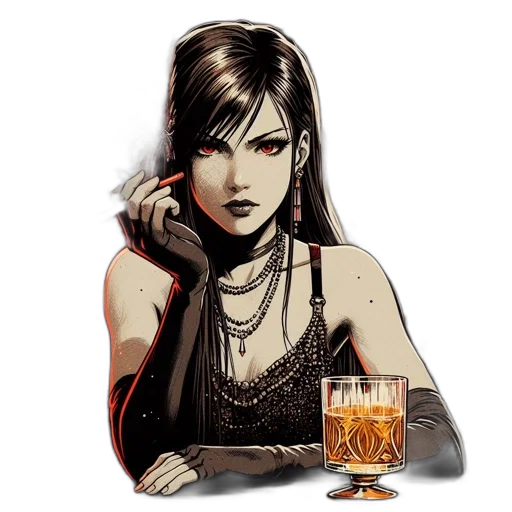 comic book art, cyberpunk, pixel art, concept art transparent PNG cut-out