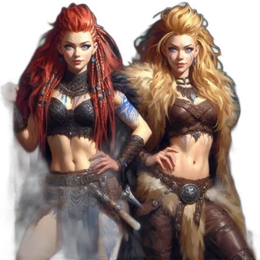 fantasy art, concept art, comic book art, 3d render transparent PNG cut-out