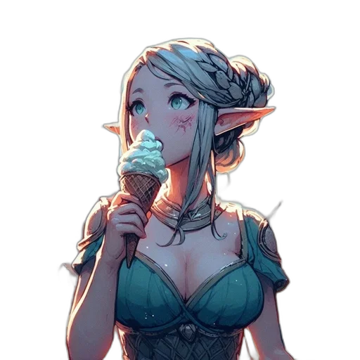 staff, dress, dragon, weapon transparent PNG cut-out