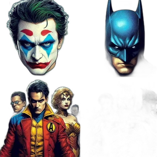 comic book art, concept art, photorealistic, cartoon transparent PNG cut-out