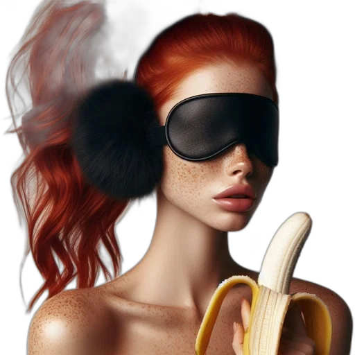 mask, hair, face, jewelry transparent PNG cut-out