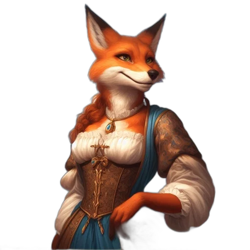 staff, dress, animal, jewelry transparent PNG cut-out