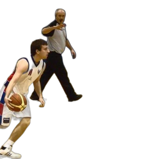 two, basketball, players, action transparent PNG cut-out