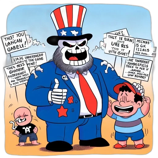 cartoon, three, diverse, characters transparent PNG cut-out
