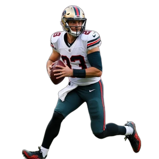 nick, hogan, quarterback, running transparent PNG cut-out