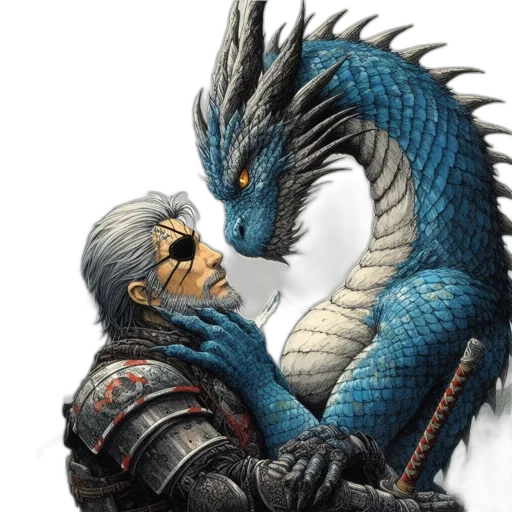 dragon, fantasy art, concept art, pixel art transparent PNG cut-out