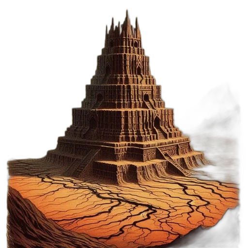 crown, hat, building, 3d render transparent PNG cut-out