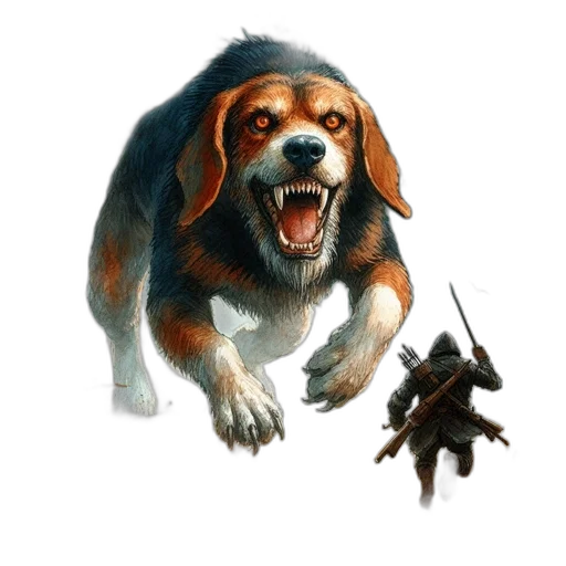 animal, creature, weapon, staff transparent PNG cut-out