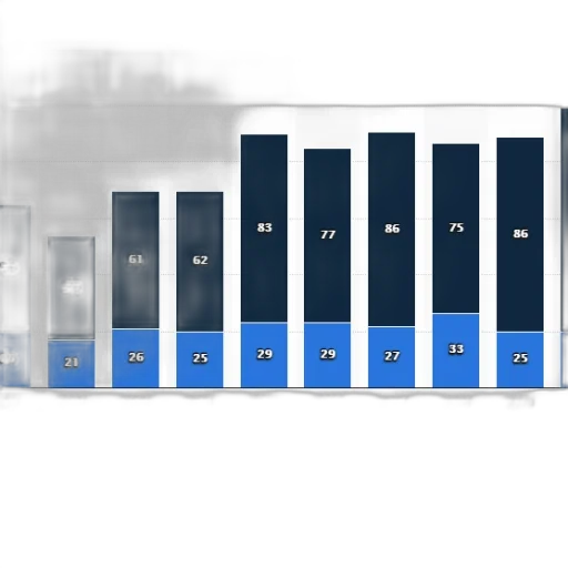 3d render, concept art, blue, bar transparent PNG cut-out