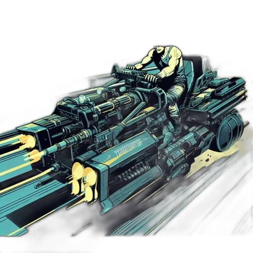 weapon, car, robot, concept art transparent PNG cut-out