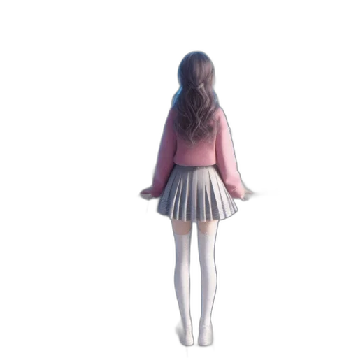 dress, jacket, creature, hair transparent PNG cut-out