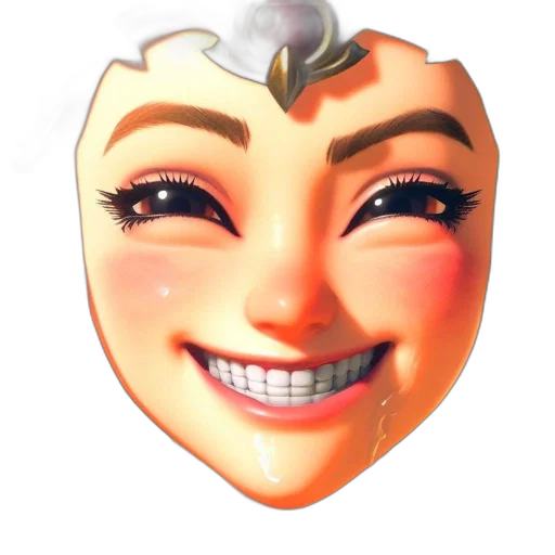 face, mask, crown, creature transparent PNG cut-out