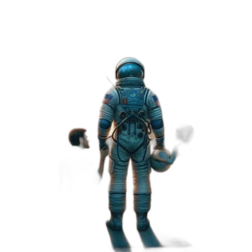 robot, staff, creature, jacket transparent PNG cut-out