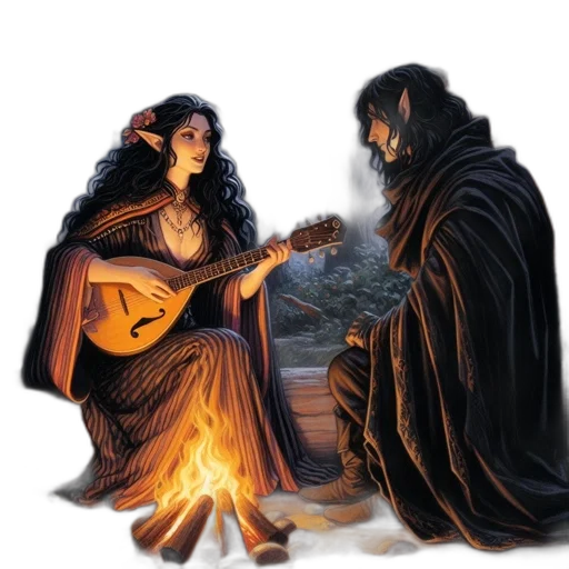 fantasy art, concept art, oil painting, comic book art transparent PNG cut-out